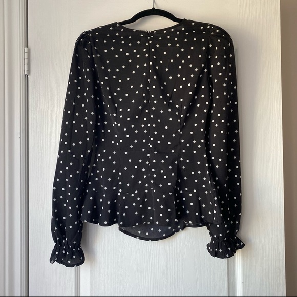 Black Polka Dot Blouse - Picture 9 of 9